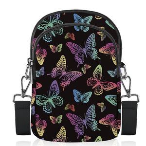 Butterfly Crossbody Bags Cell Phone Purse Lhtweht Adjustable :<